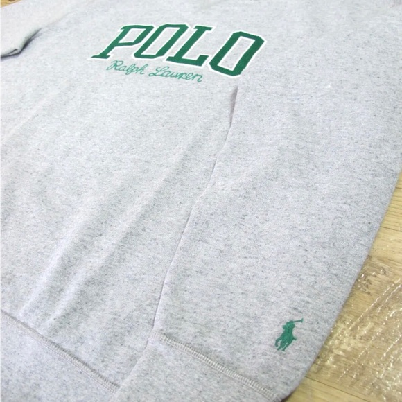 POLO RALPH LAUREN CREW EMBROIDERED LOGO PRINT SWEATSHIRT, SIDE XXL - Picture 12 of 14